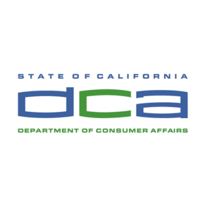 A picture of the state of california department of consumer affairs.